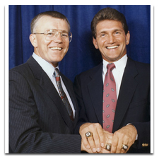 Joe Gibbs and Joe Theismann